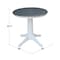 International Concepts Round 30 in Rd Top Ped Table, Dining Ht, White/Heather Gray, 30 W, 30 L, 29.9 in H, Wood K05-30RT-27B - alternate 3